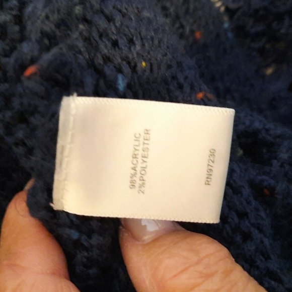 Absolutely Famous Speckled Blue Sweater Large - Picture 7 of 8